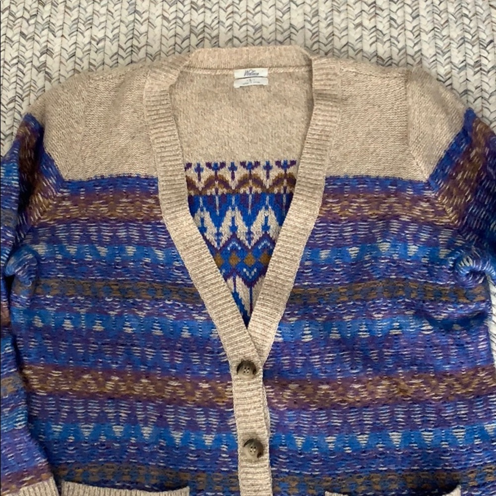 Madewell fairisle cardigan sweater - Picture 2 of 3